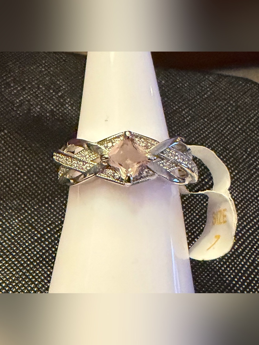NWT BP RBP2498 Poseidons Jewels Pink CZ ring Size 7